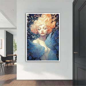 Angel Canvas Art ,Modern Angel Painting, Angel Wall Art, Modern Angel  Canvas, Modern Canvas, Abstract Art ,Home Decor
