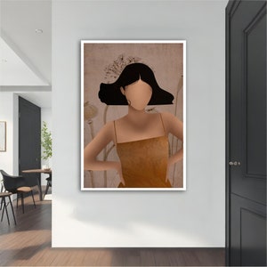 Woman Modern Canvas ,Modern Painting, Wall Art, Modern  Canvas,  Abstract Art, Canvas Art, Decor For Gift
