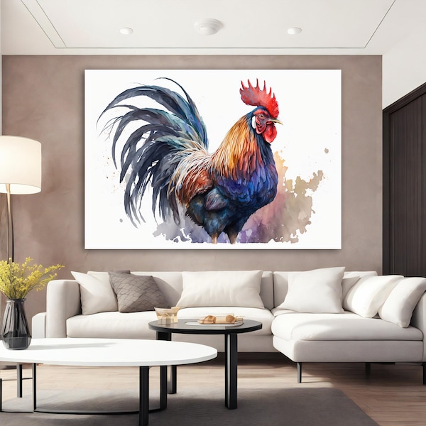 Rooster Kitchen Art Etsy