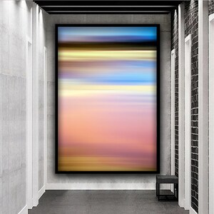 Abstract Painting On Canvas Wall Art, Sunset Abstract Canvas Art, Colorful Canvas Painting, Sea Wall Art, Abstract Canvas Print Art
