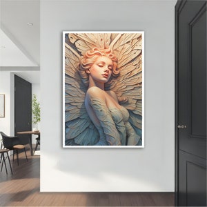 Modern Angel Painting, Angel Wall Art, Modern Angel  Canvas, Modern Canvas, Abstract Art ,Home Decor
