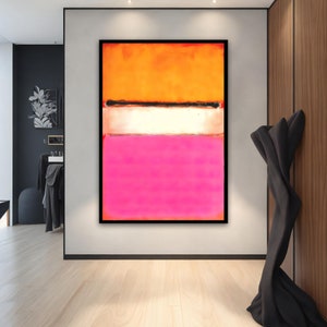 Mark Rothko Pink Canvas Art, Mark Rothko Colored Wall Art, Art Reproduction,ready-to-hang canvas print , mark rothko paint