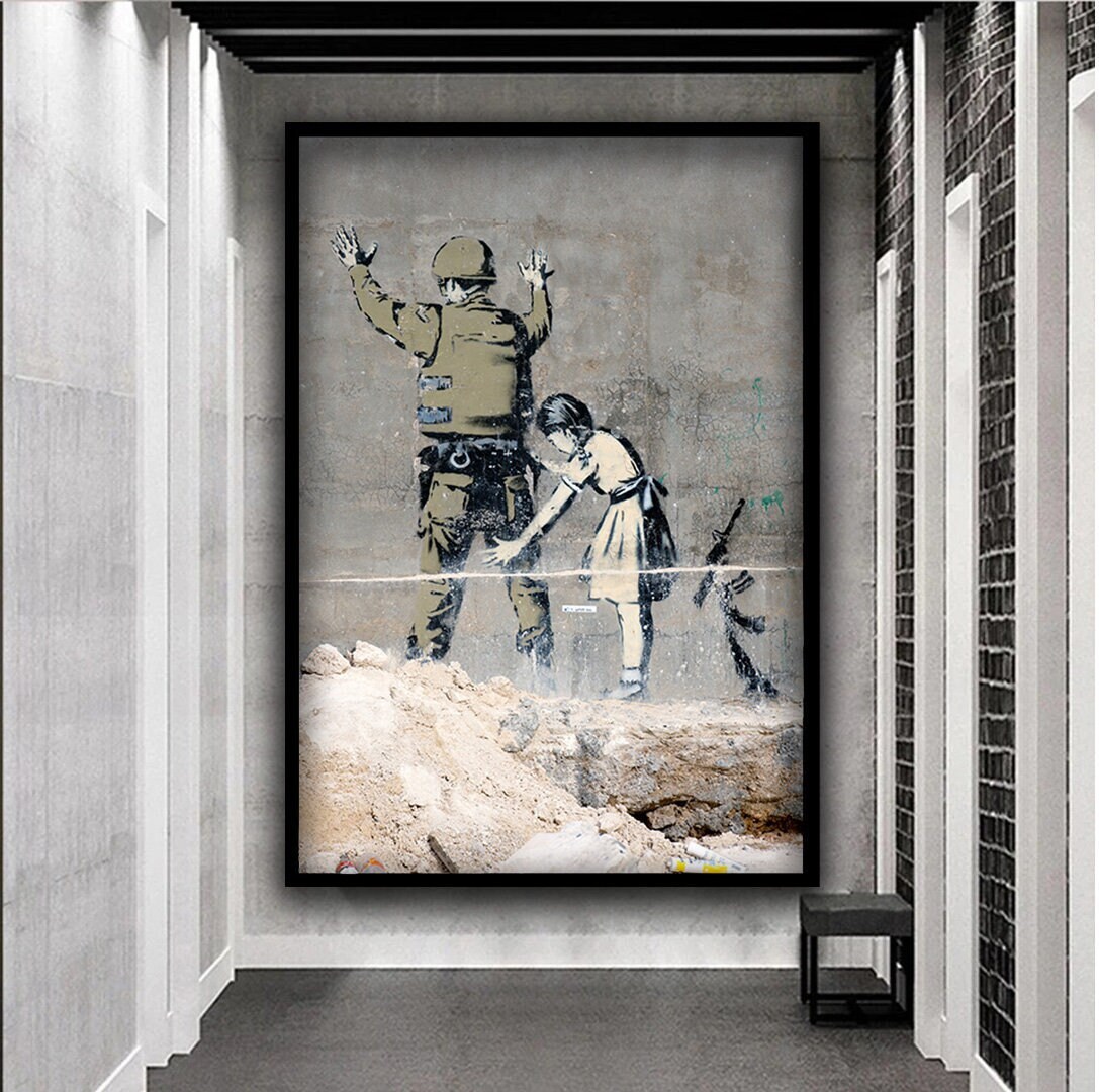 限定マット額装品/バンクシー/Soldier Banksy Child Soldier - Etsy