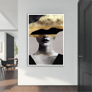 Woman Modern Canvas ,Modern Painting, Wall Art, Modern  Canvas,  Abstract Art, Canvas Art, Decor For Gift