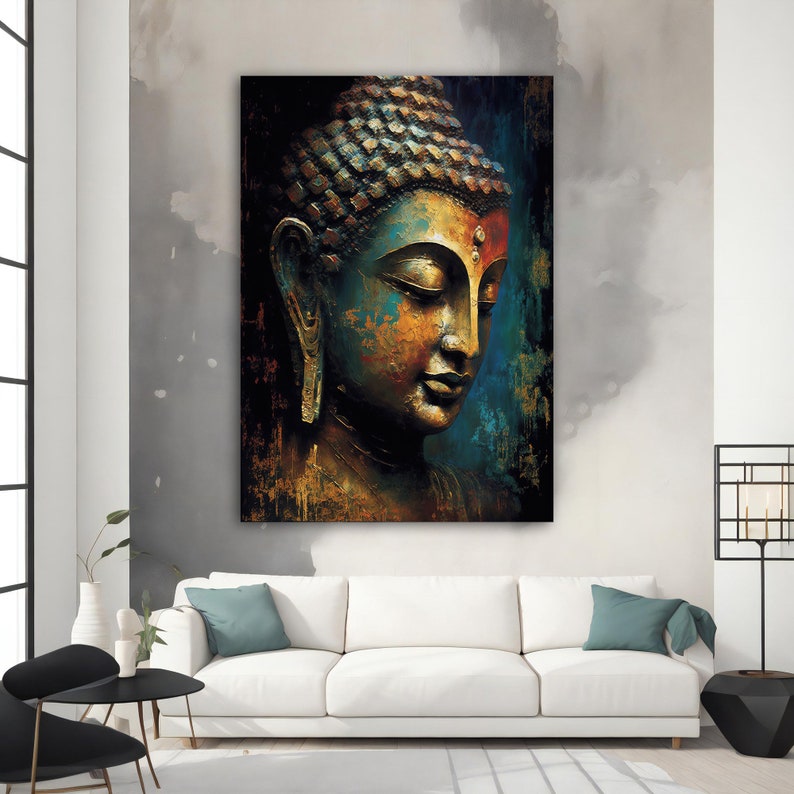 Buddha Canvas, Buddha Poster, Wall Art Canvas Design, Ready to Hang ...