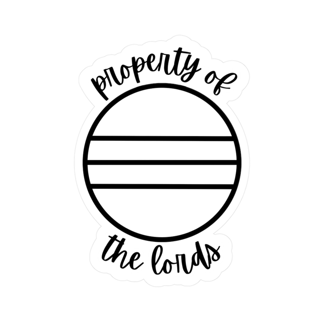 Property of the Lords Kisscut Vinyl Decal the Ritual, the Sinner, the