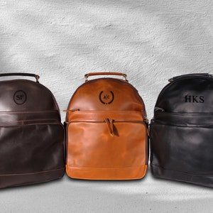 Mochila de cuero personalizada: bolso de viaje elegante y personalizable para ella
