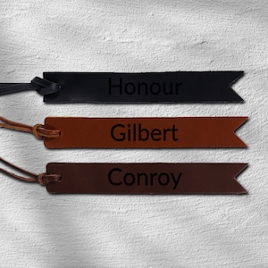 Personalized Bookmarks, Engraved Bookmarks, Christmas Gift, Leather Bookmark, Custom Bookmark