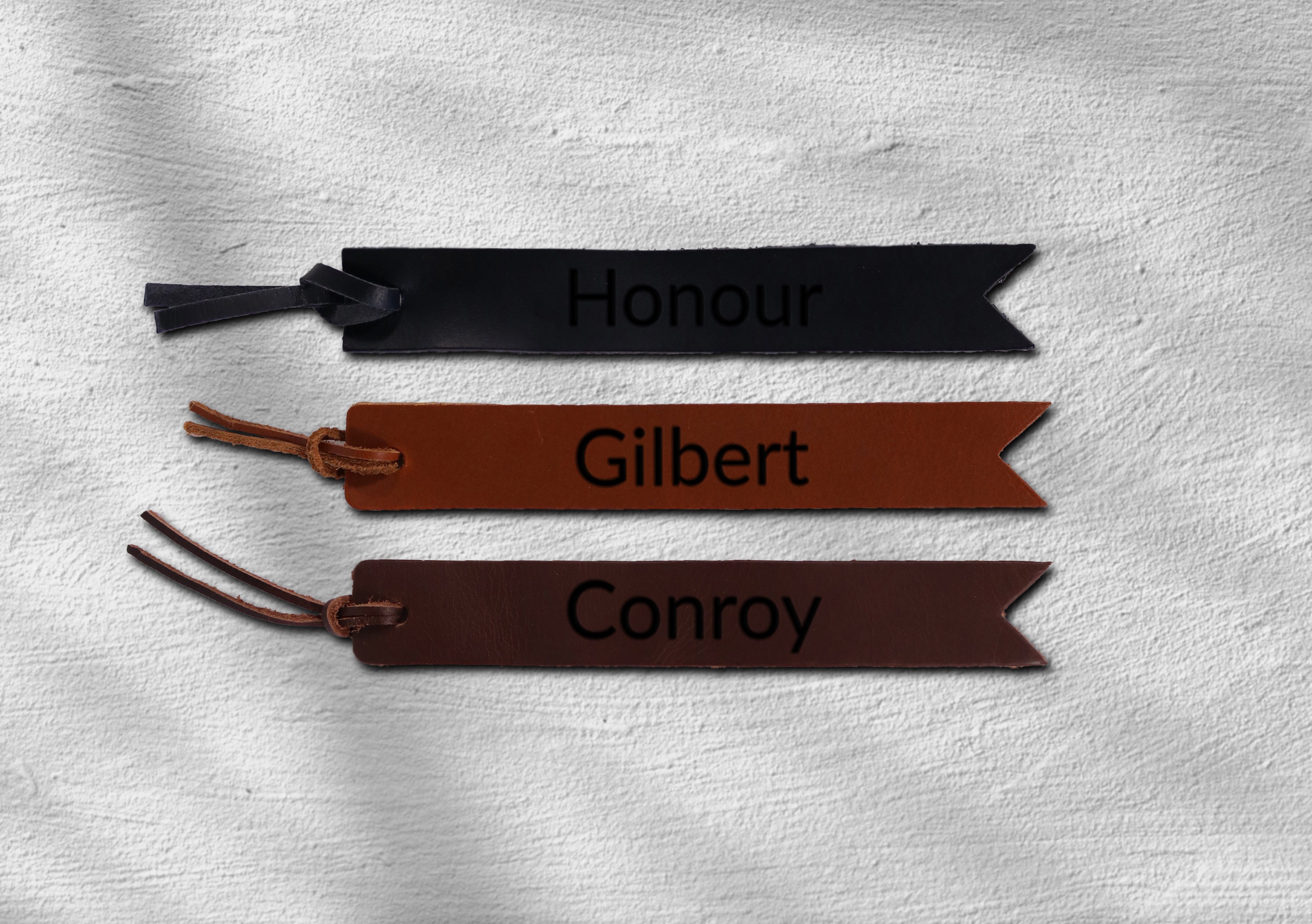 Custom Leather Bookmarks with Tassels - custom debossed logo tassel leather  bookmarks, Keychain & Enamel Pins Promotional Products Manufacturer