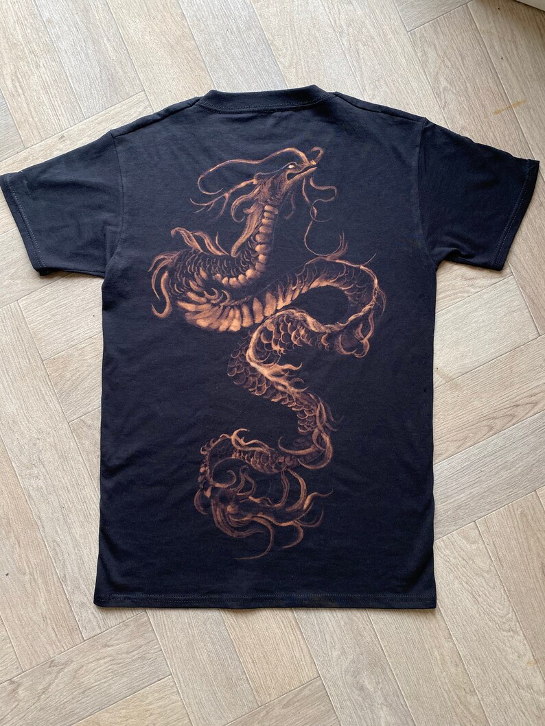 Bleached Dragon Shirt,bleach Shirt,bleach Tee,bleach Art,t-shirt Design ...