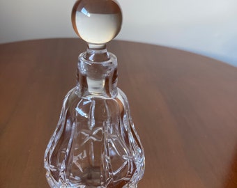 Cut glass perfume bottle