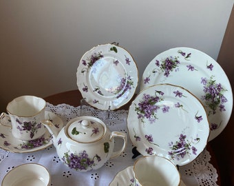 Hammersley Victorian Violets Bone China - Etsy