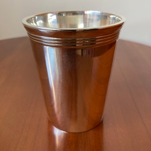 Vintage Silver Plated Christening Beaker