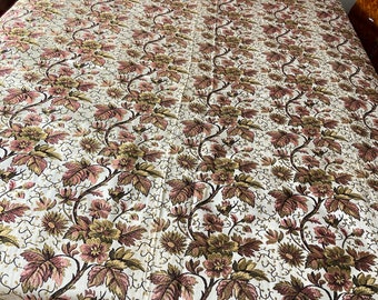 Mid 20th century Damask satin bedspread