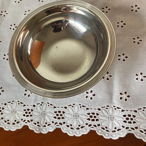 Vintage silvered metal bowl