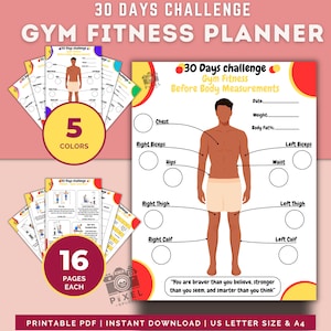 Workout Plan for Men Etsy