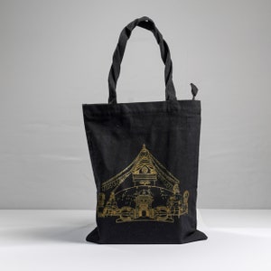 Natural Gheri Unisex Handmade Bag, Heavy-duty tote bag, durable shopping bag, shoulder bag, eco-friendly cotton bag, book bag, travel bag