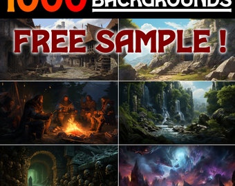 DnD 1000 Backdrop Images for DM