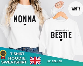 "Proud Nonna Of Twins" Grandmother Gift - T-Shirt, Long Sleeve, Sweatshirt Or Hoodie (Made In Canada) - View #11