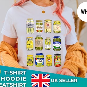 Vintage Canned Pickles Sweatshirt, T-shirt, Hoodie, Canning Season, Pickle Lovers, Homemade Pickles Sweater,Pickle Jar Crewneck Sweatshirt