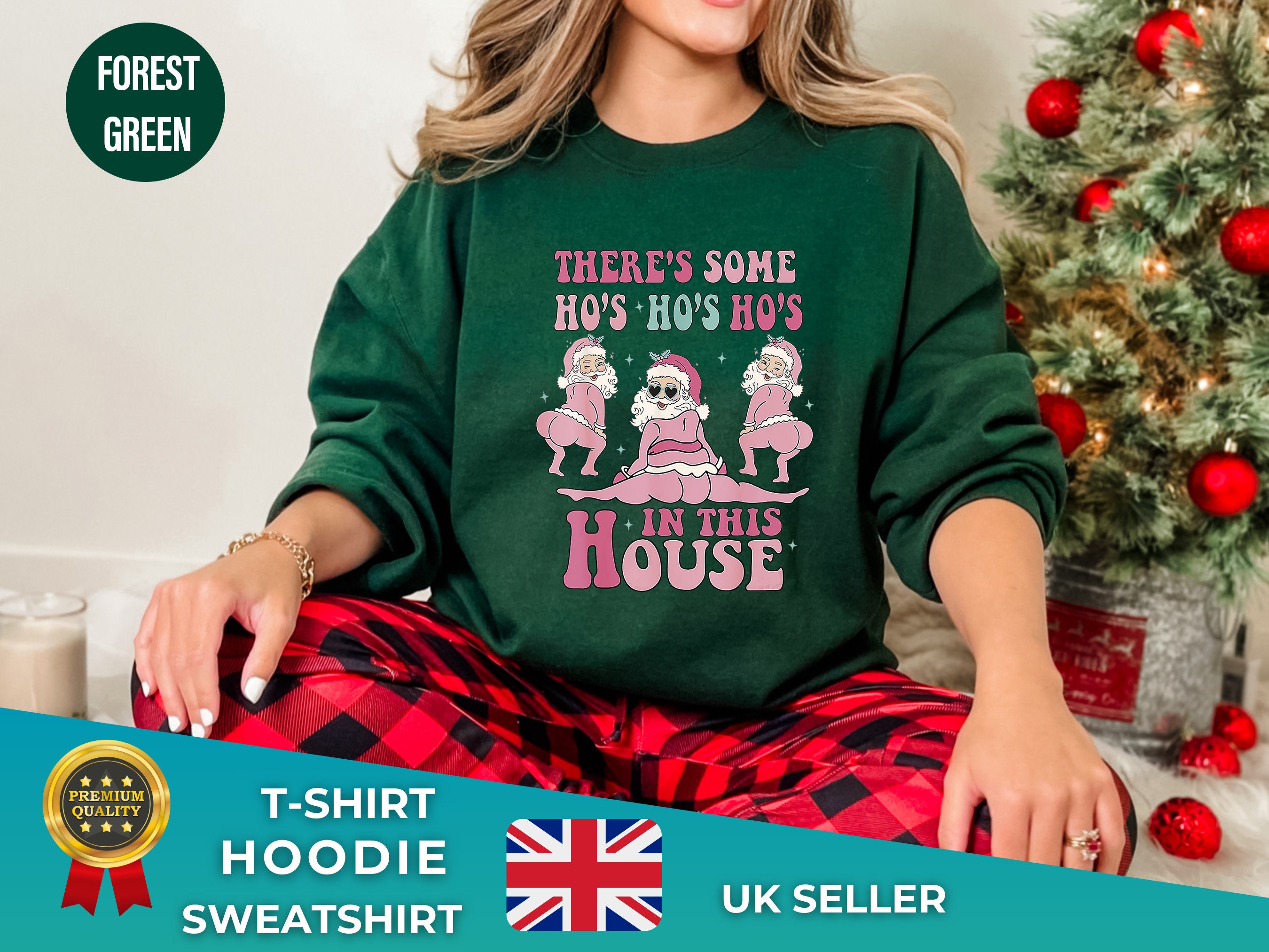 Santa Shirt There's Some Hoes In This House Hoodie There'