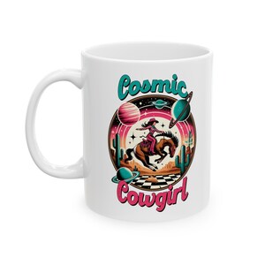 Cosmic Cowgirl Ceramic Mug