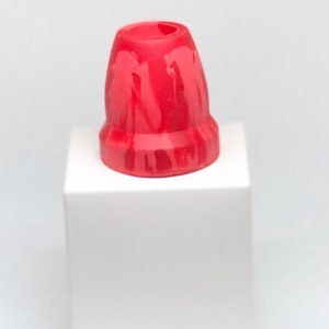 Attractive bright red color, 5/8” Inch, custom handmade, unique, best gift. Replacement Cane Tip  Walking, Hiking Stick Tip, and Staff Tip.