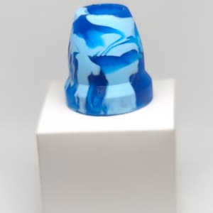 Attractive bright blue color, 3/4” Inch, custom handmade, unique, best gift. Replacement Cane Tip  Walking, Hiking Stick Tip, and Staff Tip.