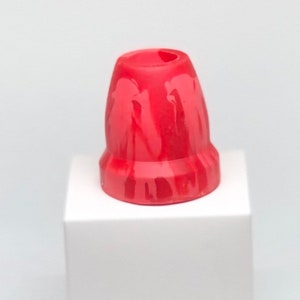 Attractive bright red color, 1” Inch, custom handmade, unique, best gift. Replacement Cane Tip  Walking, Hiking Stick Tip, and Staff Tip.