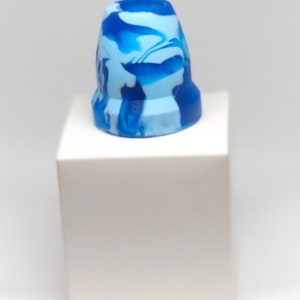Attractive bright blue color, 5/8” Inch, custom handmade, unique, best gift. Replacement Cane Tip  Walking, Hiking Stick Tip, and Staff Tip.
