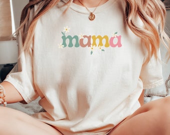 Comfort Colors Mama Shirt, Gift For Her, Mom Gift, New Mom, Pregnancy, Postpartum, Newborn Gift, Oversized T-Shirt, Loungewear