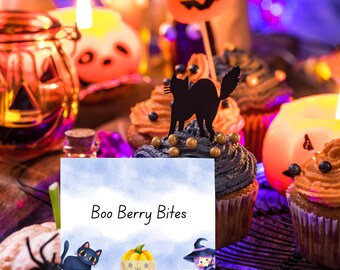 Cute Halloween Buffet Card