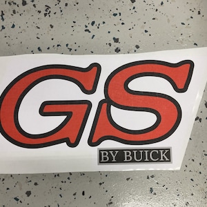 Buick GS Floor / Wall Vinyl Decal Large