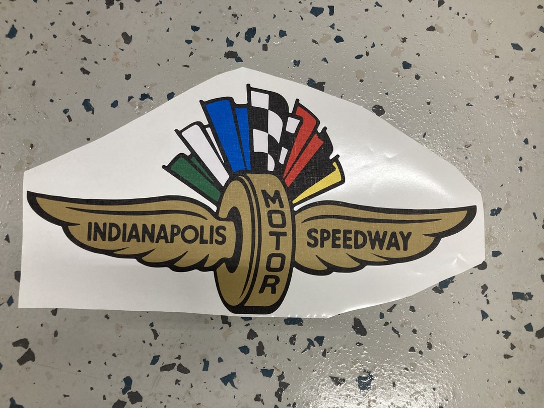 Indianapolis 500 Wings and Wheel Logo Decal Etsy