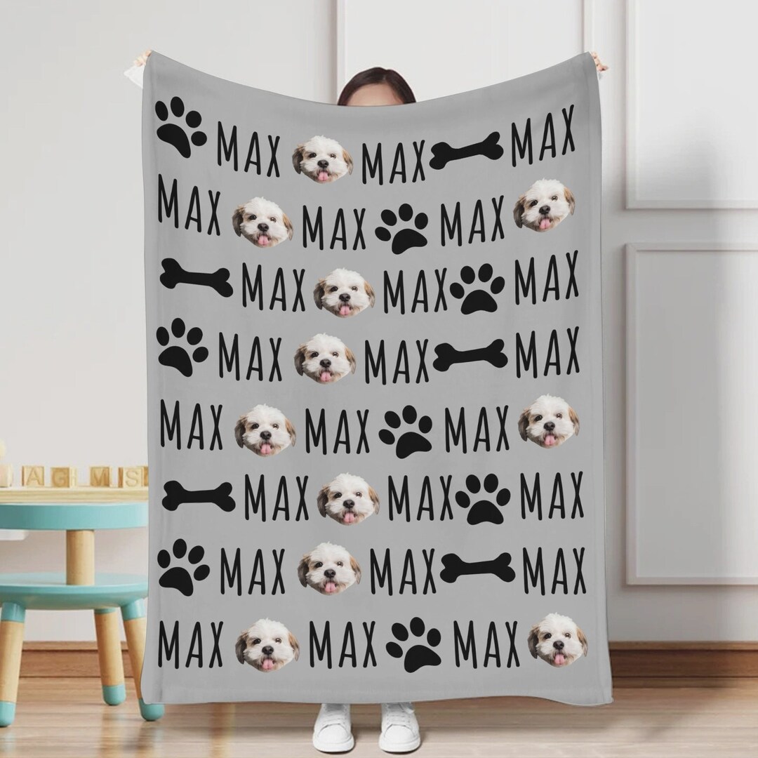 Personalized Pet Name Blanket,custom Dog Name Blanket Cat Name Blanket ...