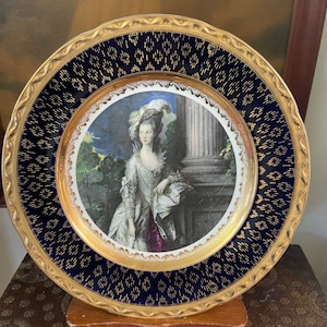 Vintage 1970 Weatherby Hanley Royal Falcon decorative Plate “Victorian lady “.About 10.75”.Made in England.Great condition.Free shipping.