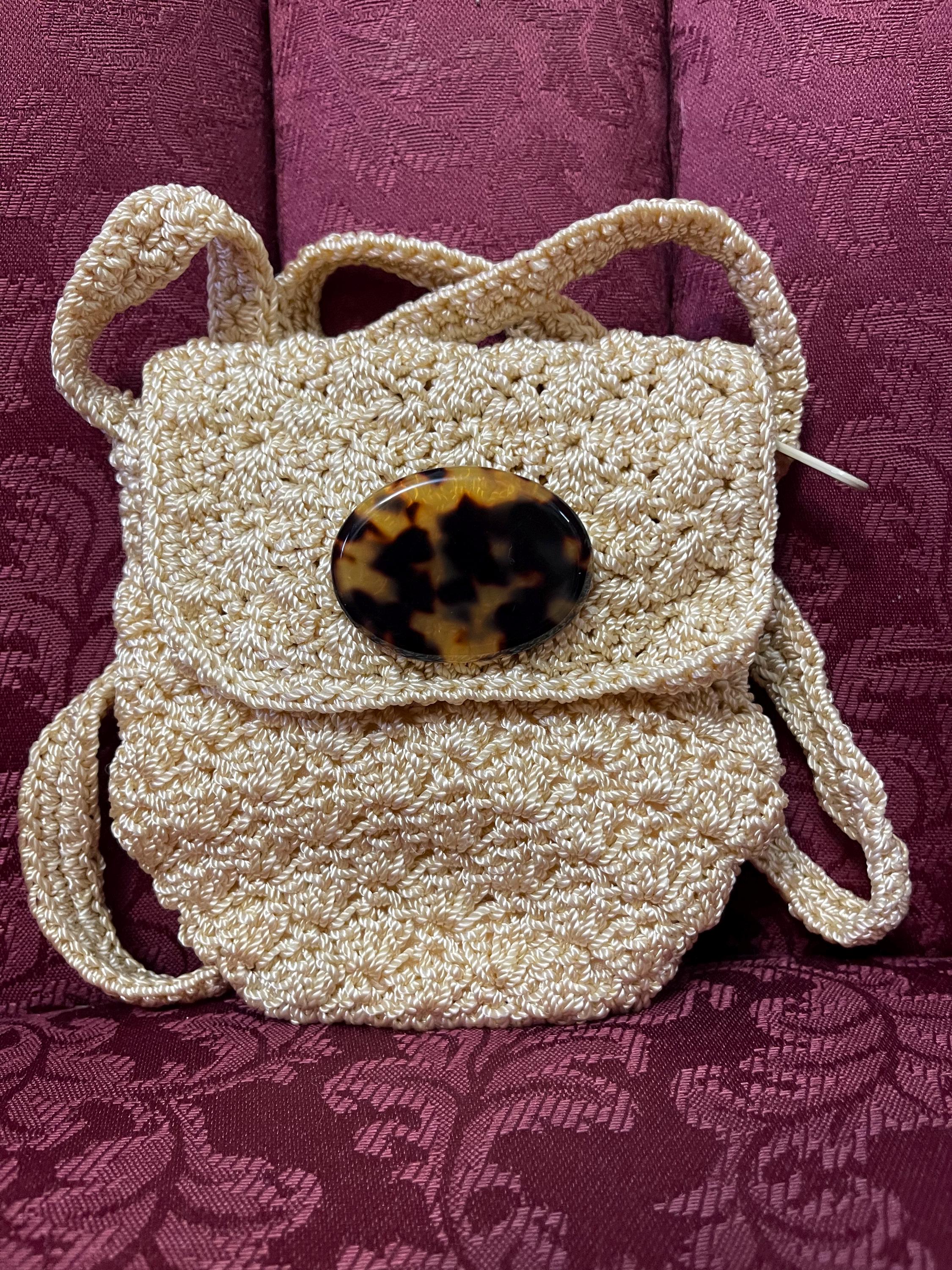 Christian Livingston Collection Crochet Small Purse.about 6 