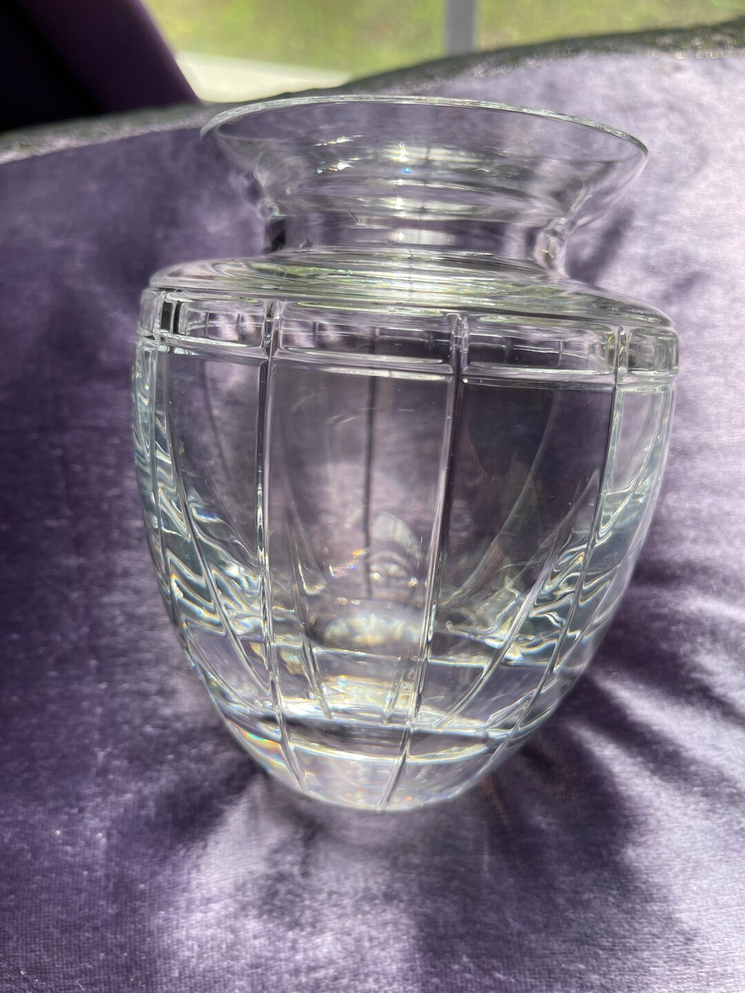 Vintage 1980 Atlantis Glass Cut Crystal Vase Made in Portugal.about 5 ...
