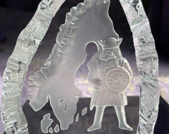 ヴィンテージ 1980 NYBRO スウェーデン Bohus クリスタル アート