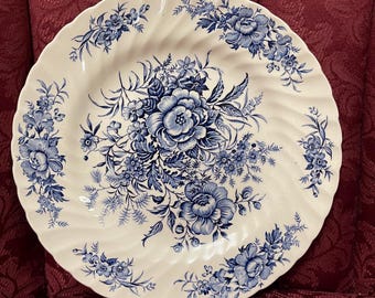 Vintage BEACON HILL by British Anchor Staffordshire China England Ironstone Diner Plate 10”.Hand Engraved.Acid Resistant.Highly glazed.New.