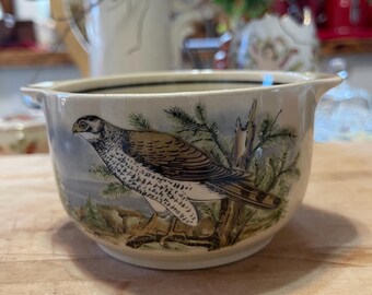 Vintage 1970 COLDITZ Ceramic Falcons soup Bowl 10 oz.Made in GDR( Eastern Germany).New.Dishwasher safe.