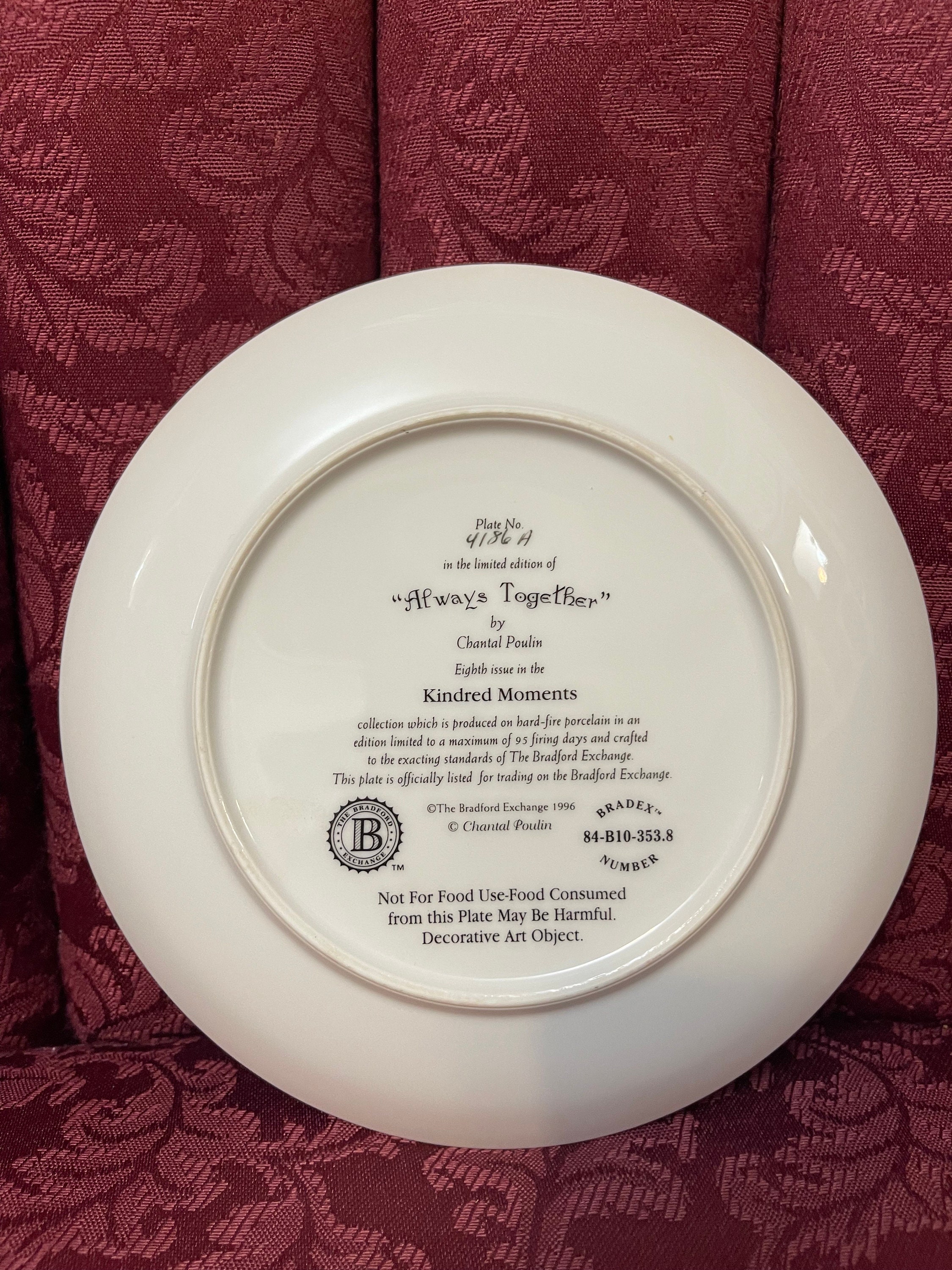 Vintage 1996 the Bradford Exchange Collectible Plate 7 3/4
