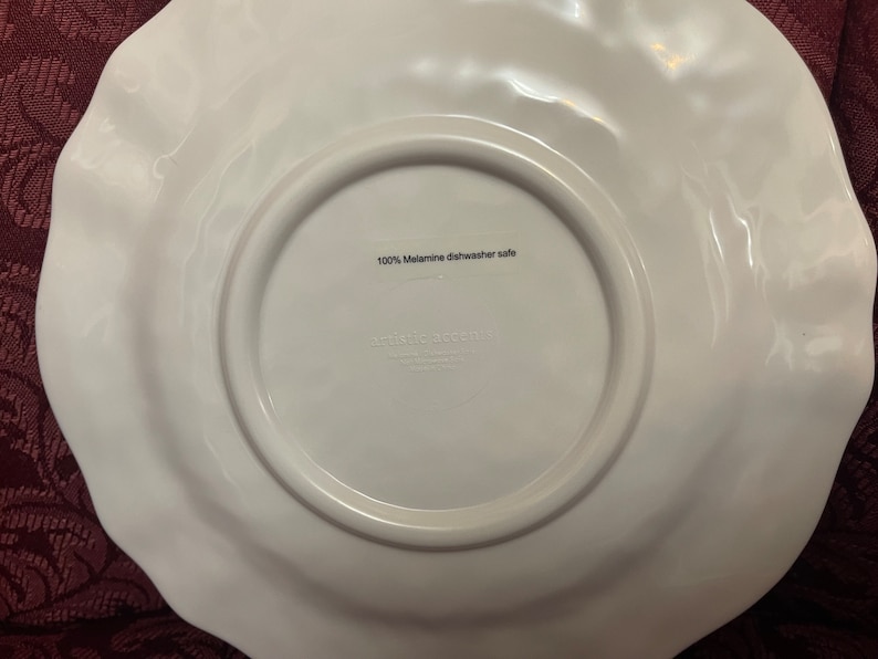 Artistic Accents 100 Melamine 4 Dinner Plates 9diameter for Indoor or