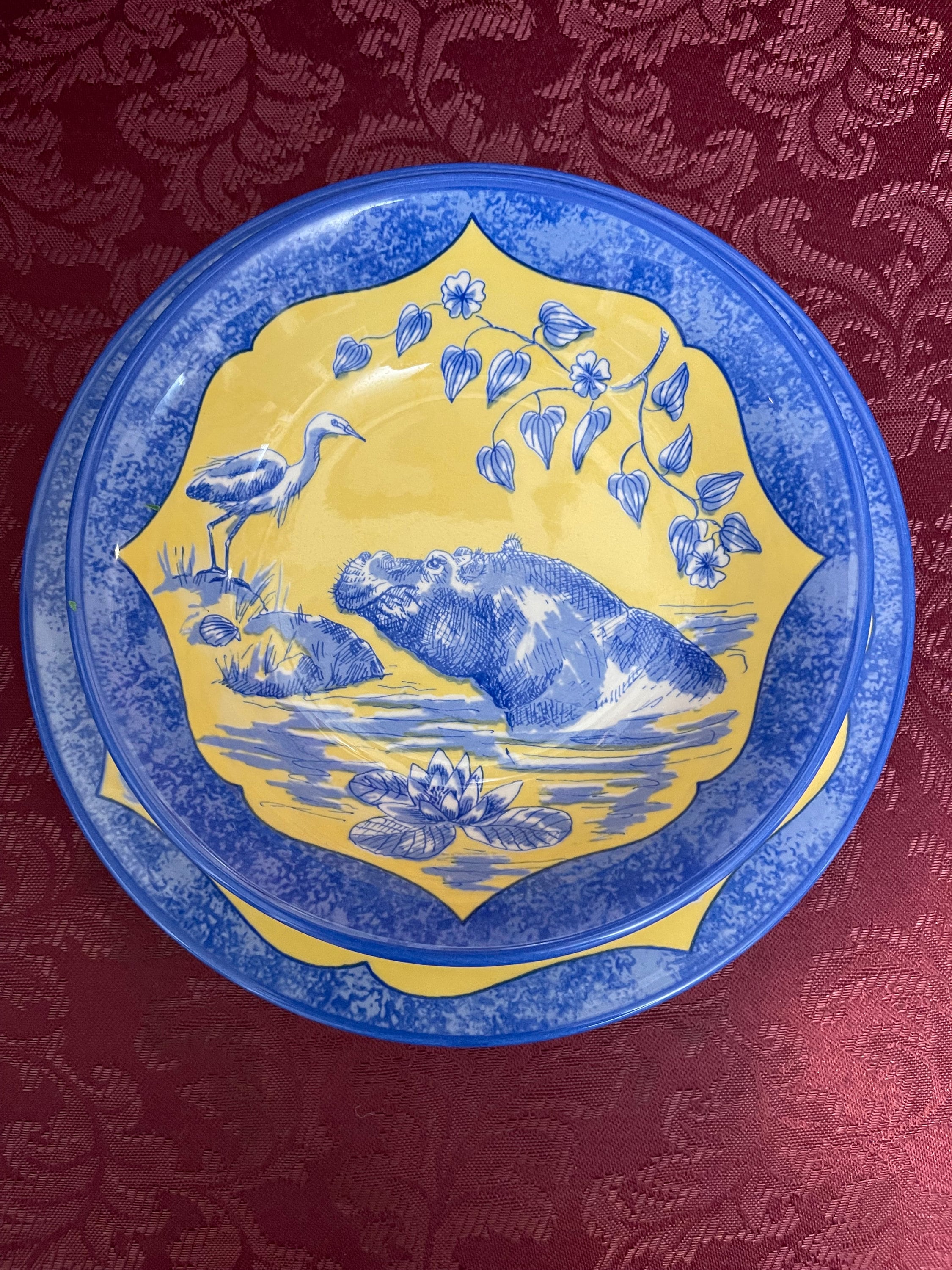 Lynn Chase - Monkey Business Glass Plates - Set Of 6 - 8
