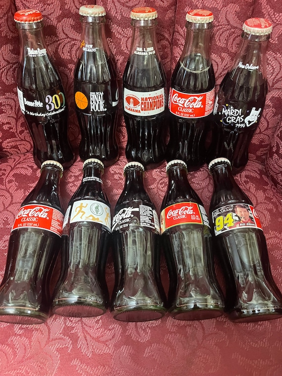 Vintage From 1992-1998 Coca-cola 10 Unopened Bottles.good