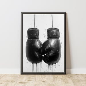 Boxing Gloves Poster, Boxing Gloves Print, Boxing Wall Art, Vintage Sport Poster, Vintage Boxing Poster, Vintage Boxing Wall Art