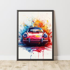 Vintage Car Poster, Vintage Car Print, Vintage Car Wall Art, Classic Car Wall Art, Old Car Poster, Iconic Car Poster, Vintage Sports Car