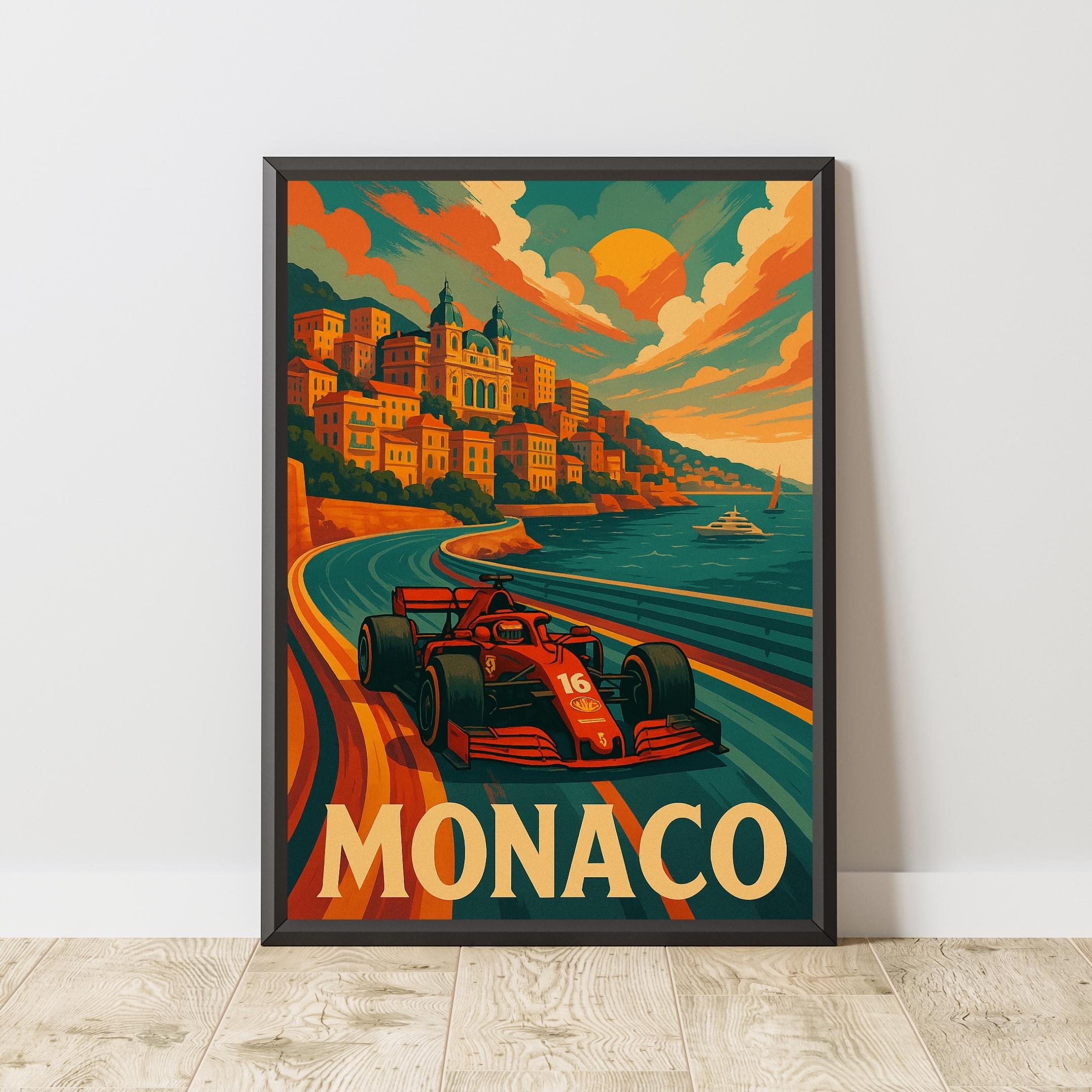 Monaco gp poster - Etsy 日本