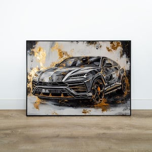 Lamborghini Urus Poster, Lamborghini Poster, Lamborghini Print, Lamborghini Wall Art, Sports Car Poster, Sports Car Print, Car Wall Art