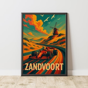 F1 Netherlands GP Poster, F1 Race Track Print, F1 Circuit Print, Formula 1 Poster, Formula 1 Print, F1 Wall Art, F1 Poster, F1 Print